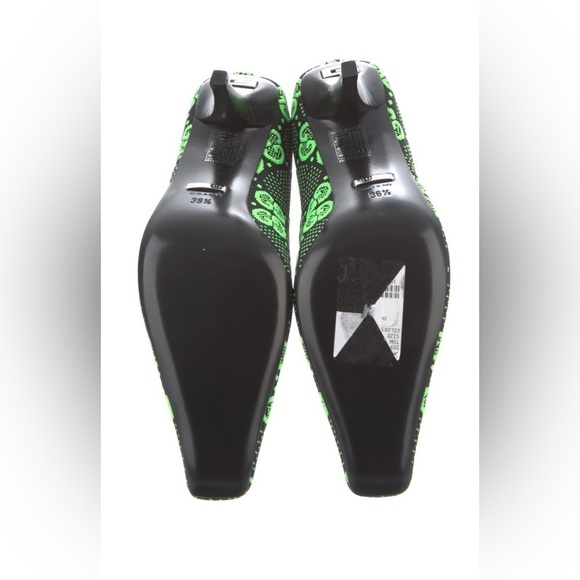 NEW Gucci GG Neon Green Sock Boots - Picture 5 of 13